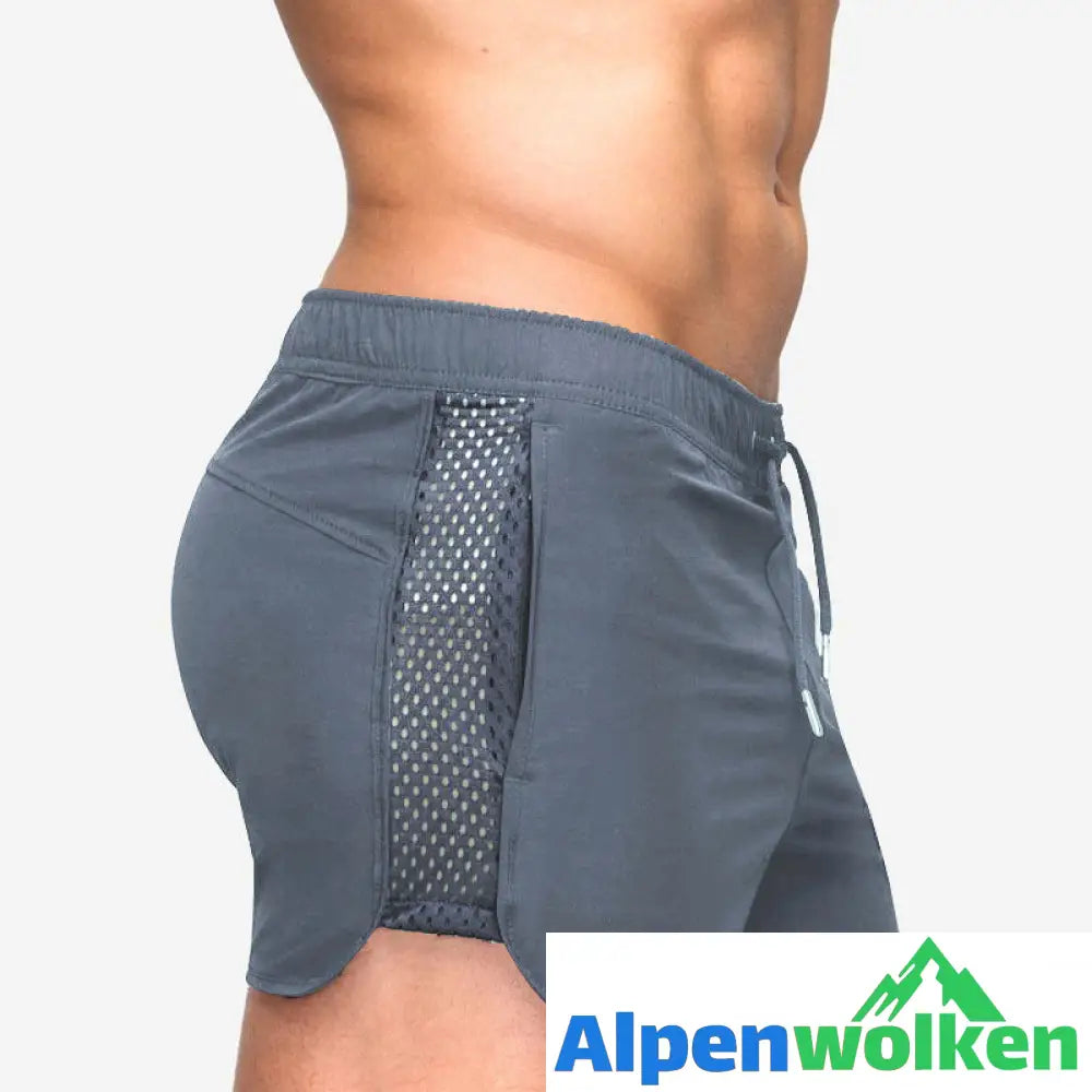 Alpenwolken - Atmungsaktive Sommer-Strandshorts Aus Mesh Für Herren