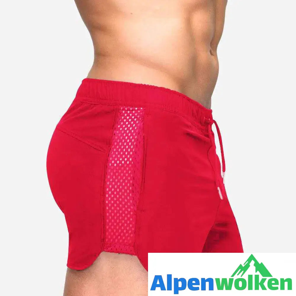 Alpenwolken - Atmungsaktive Sommer-Strandshorts Aus Mesh Für Herren