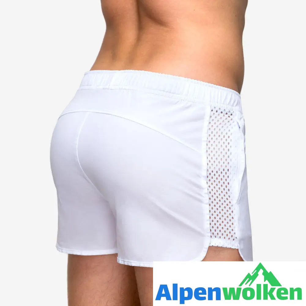 Alpenwolken - Atmungsaktive Sommer-Strandshorts Aus Mesh Für Herren