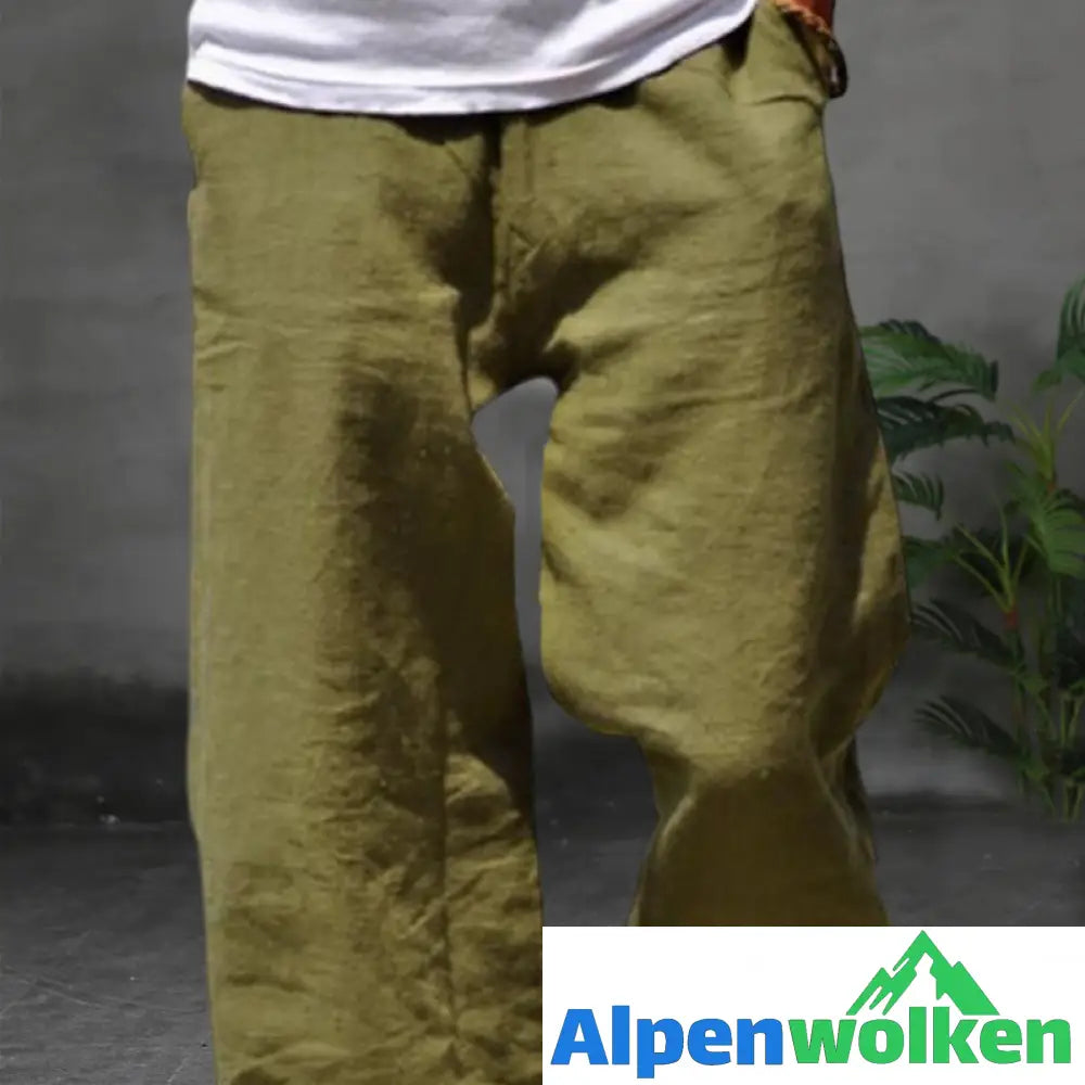 Alpenwolken - Atmungsaktive weiche Freizeithose für Herren mit elastischer Taille