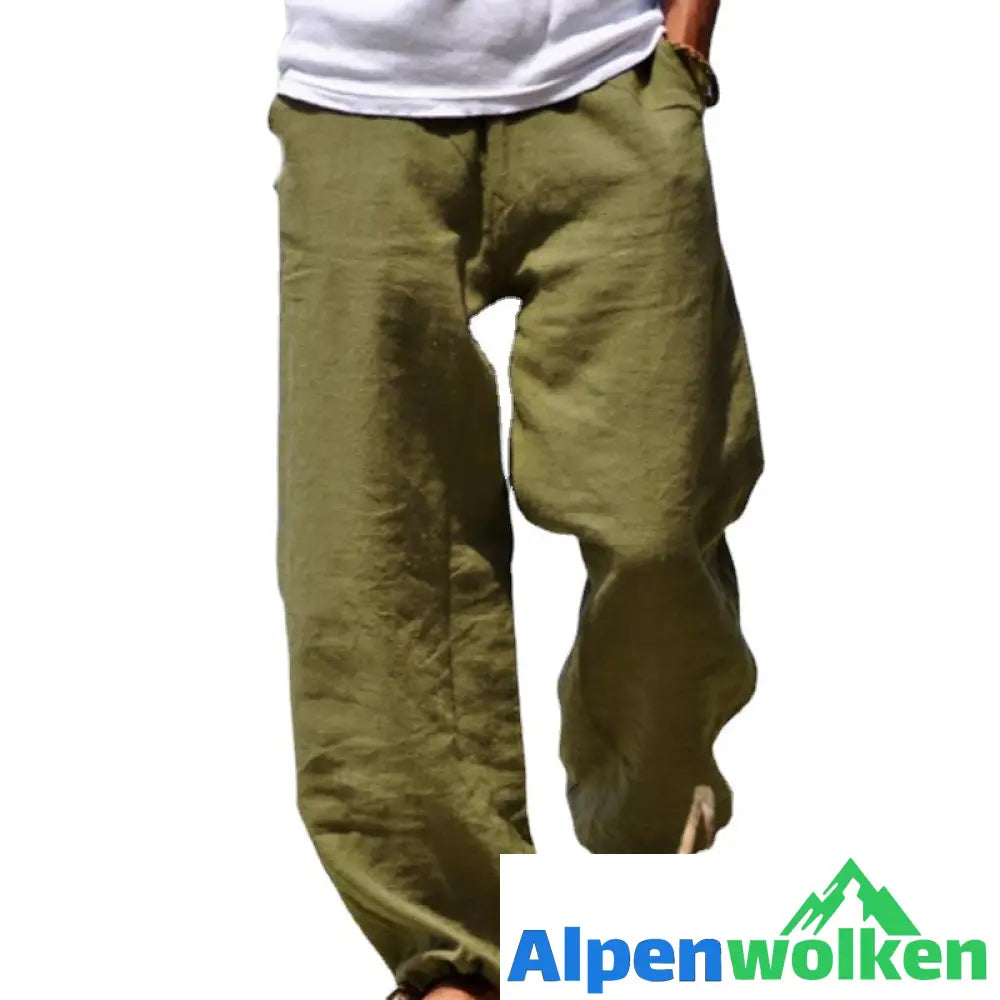 Alpenwolken - Atmungsaktive weiche Freizeithose für Herren mit elastischer Taille