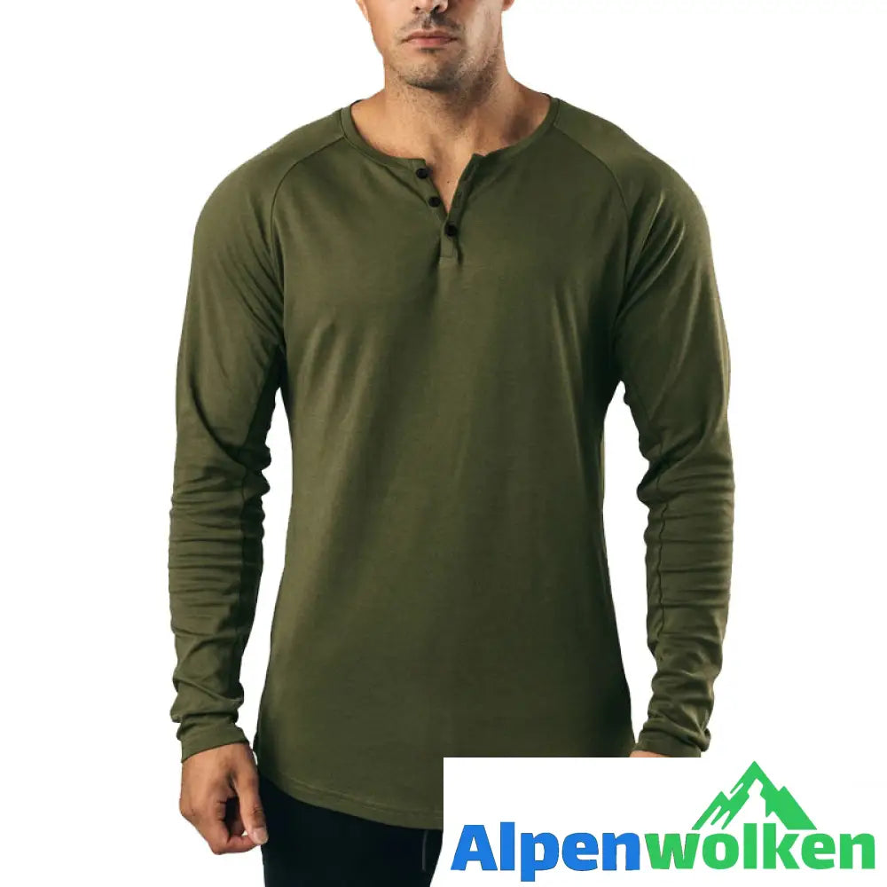 Alpenwolken - Atmungsaktives Körperfigur Langarmshirt