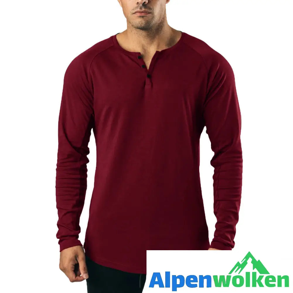 Alpenwolken - Atmungsaktives Körperfigur Langarmshirt