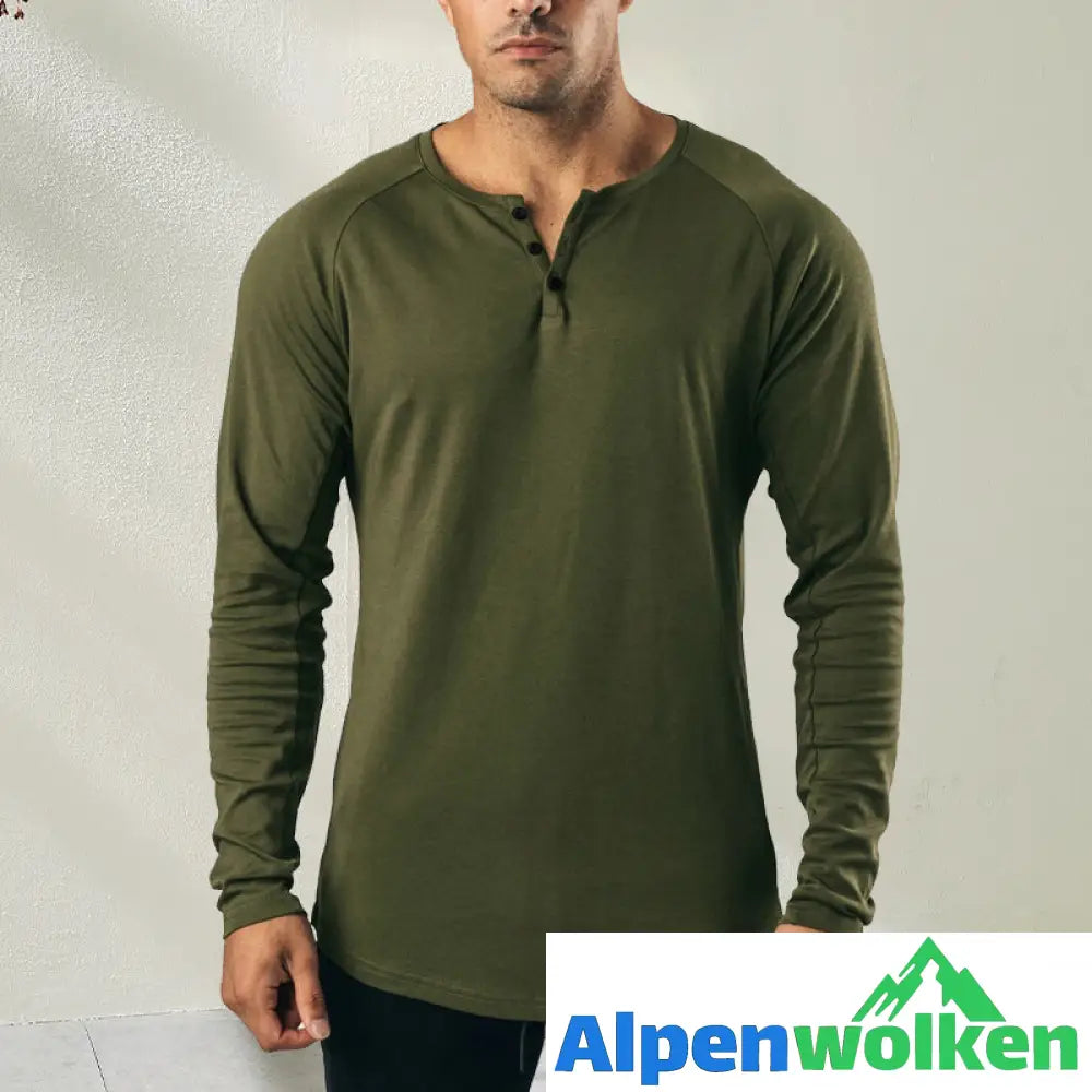 Alpenwolken - Atmungsaktives Körperfigur Langarmshirt