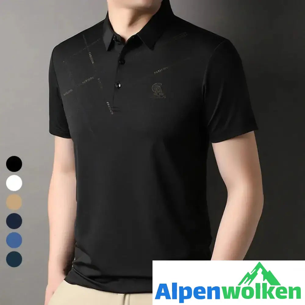 Alpenwolken - Atmungsaktives T-Shirt mit Streifendruck