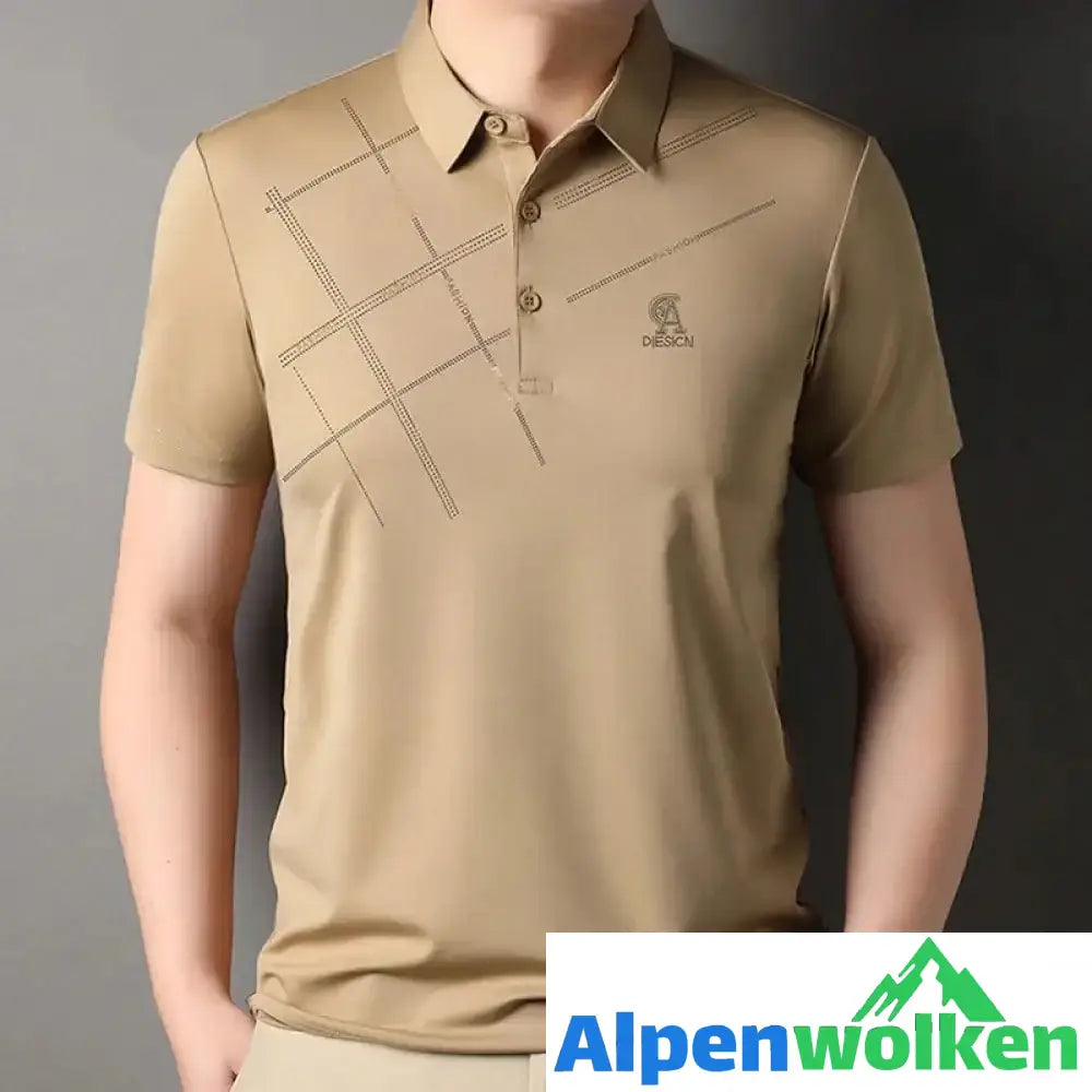 Alpenwolken - Atmungsaktives T-Shirt mit Streifendruck