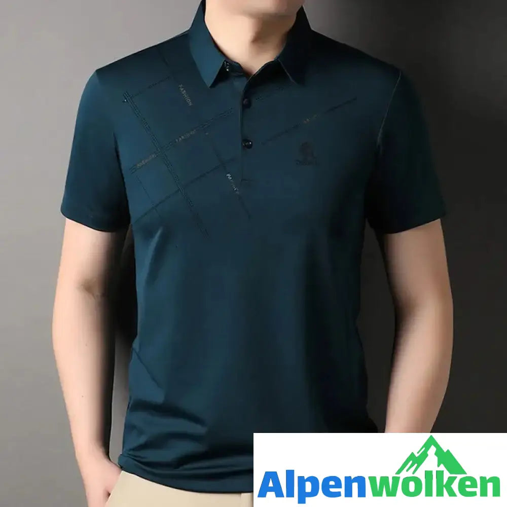 Alpenwolken - Atmungsaktives T-Shirt mit Streifendruck