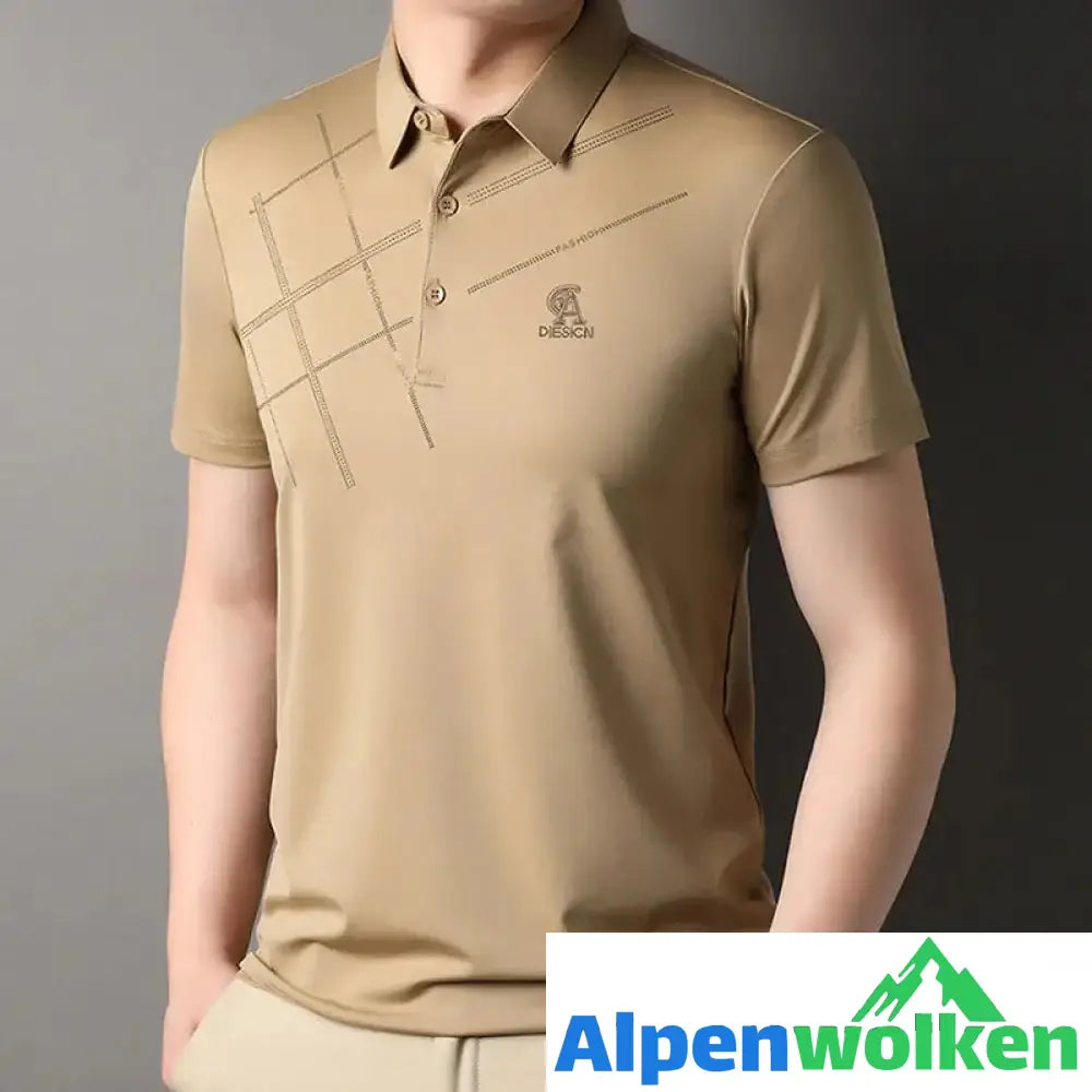 Alpenwolken - Atmungsaktives T-Shirt mit Streifendruck