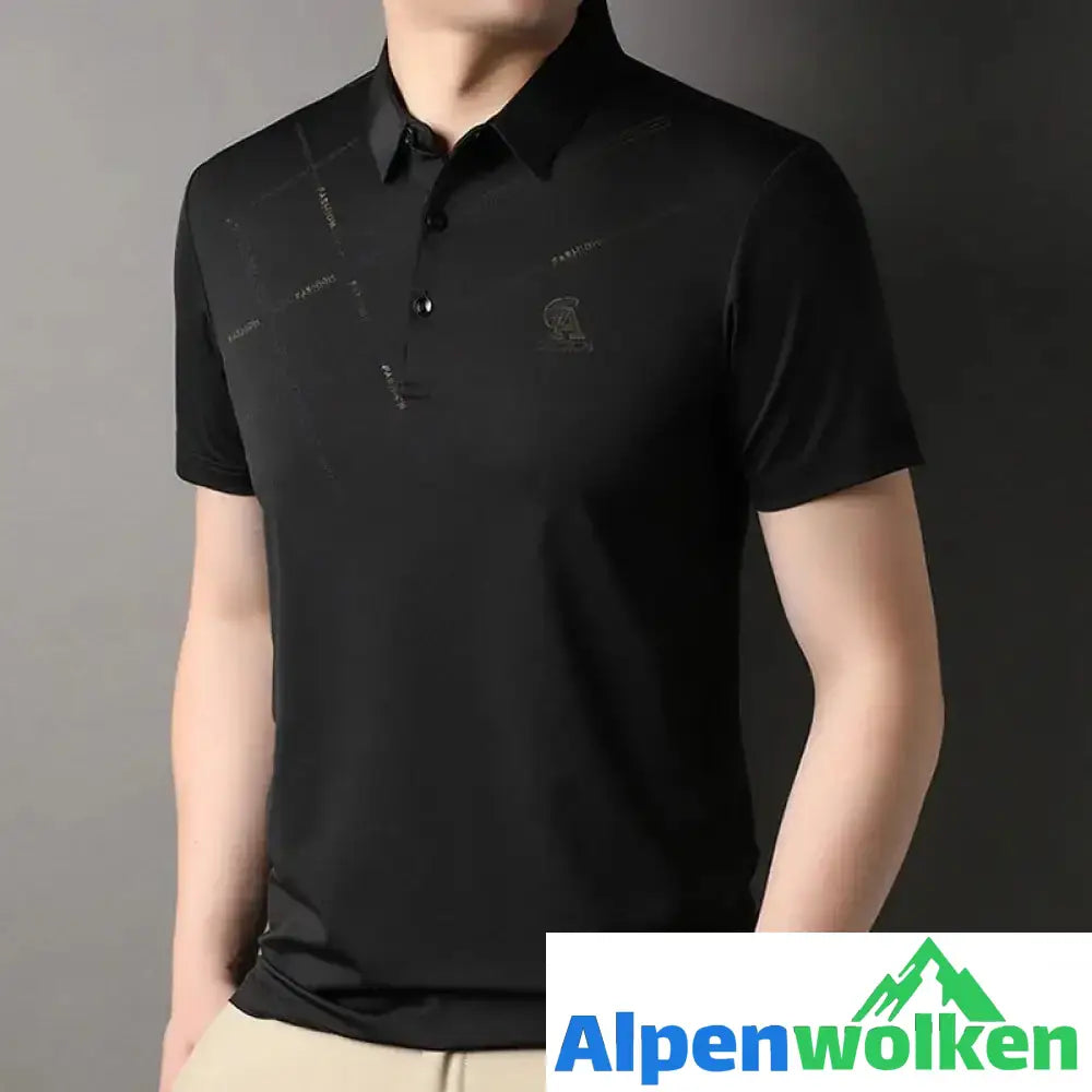 Alpenwolken - Atmungsaktives T-Shirt mit Streifendruck