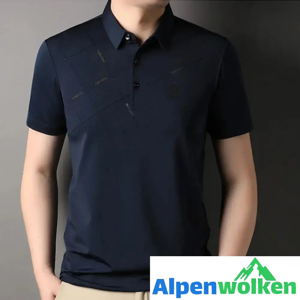 Alpenwolken - Atmungsaktives T-Shirt mit Streifendruck