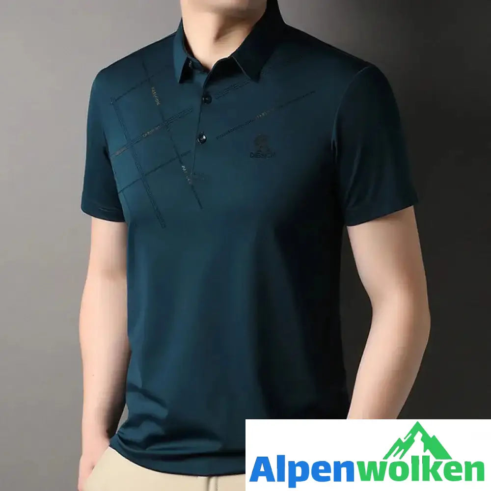 Alpenwolken - Atmungsaktives T-Shirt mit Streifendruck