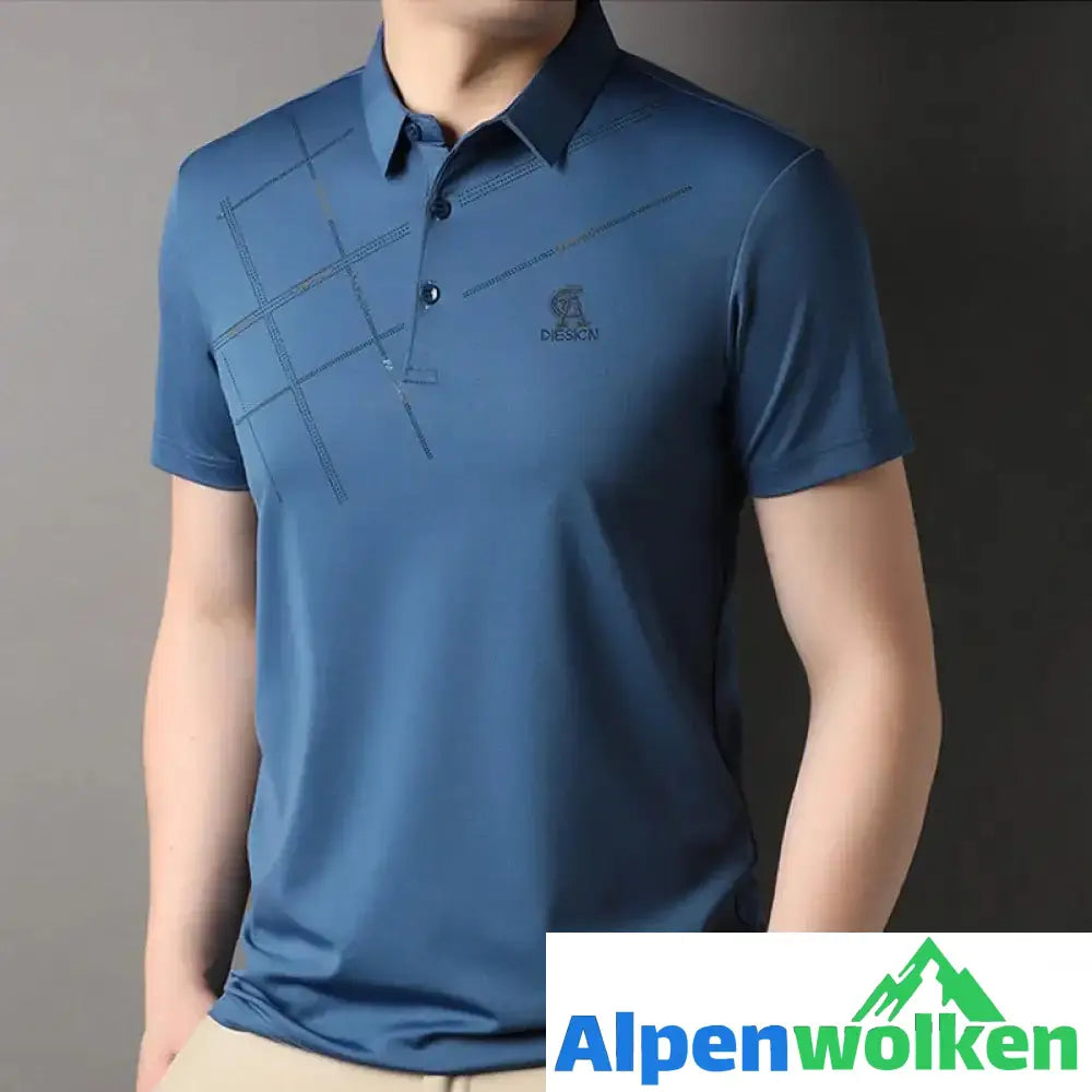 Alpenwolken - Atmungsaktives T-Shirt mit Streifendruck