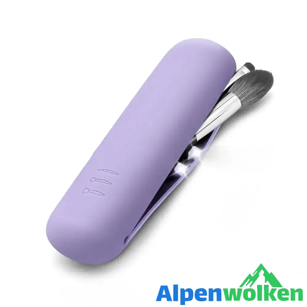 Alpenwolken - Aufbewahrungstasche für Make-up-Pinsel Lila