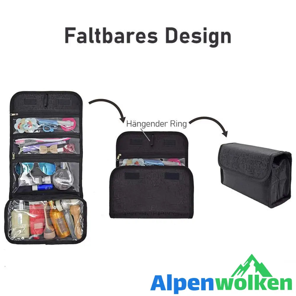 Alpenwolken - Aufgerollte Kosmetik Tasche