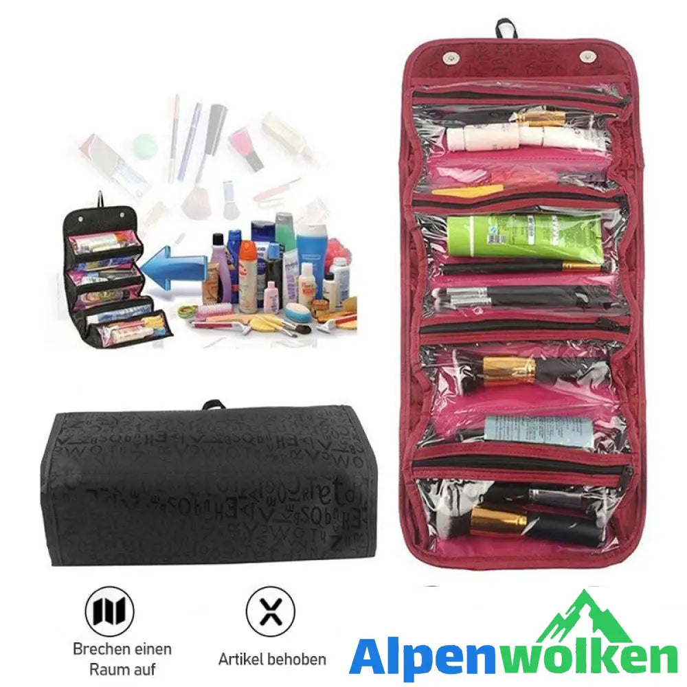 Alpenwolken - Aufgerollte Kosmetik Tasche