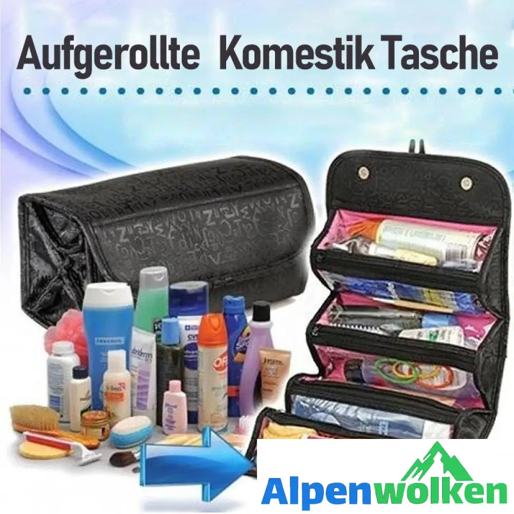 Alpenwolken - Aufgerollte Kosmetik Tasche