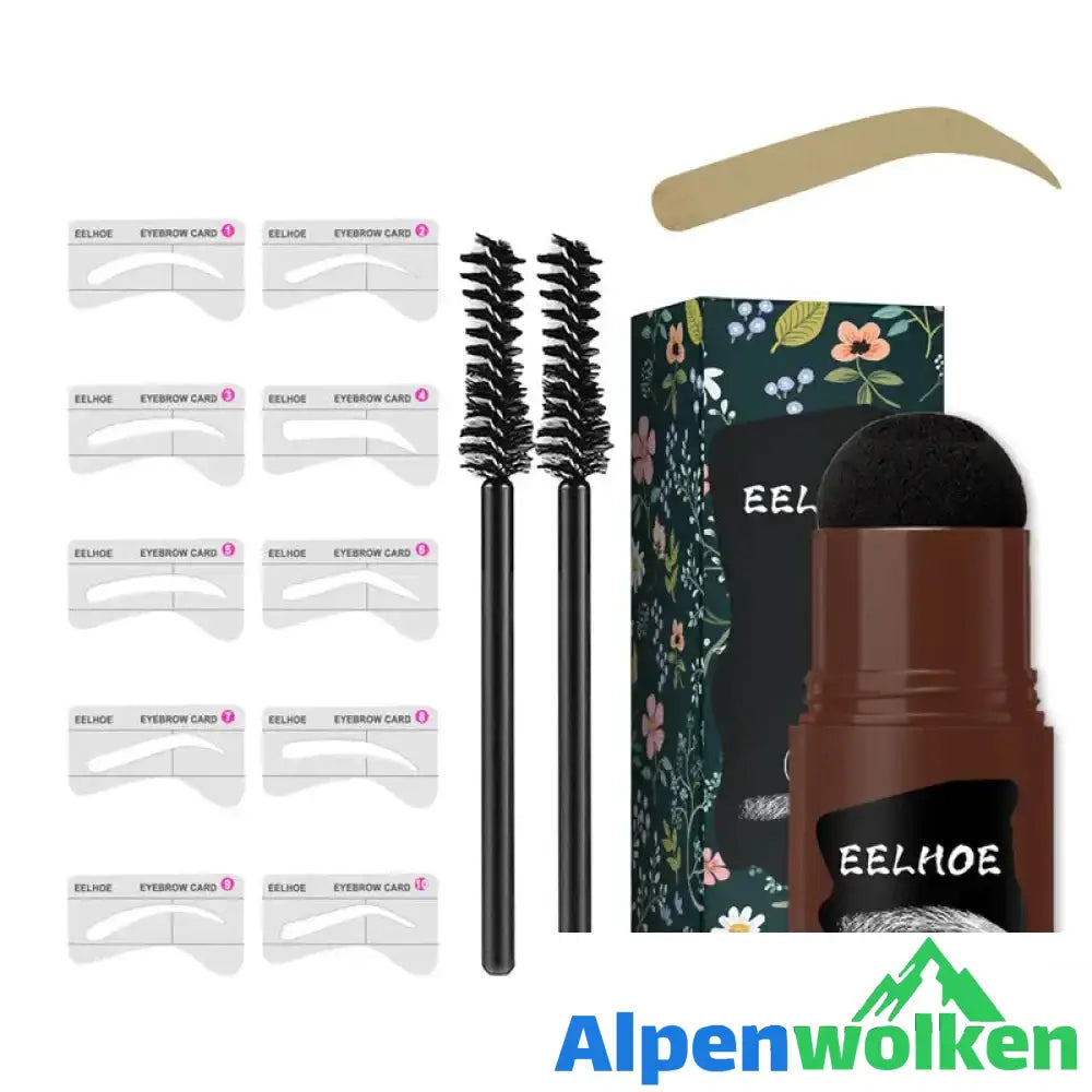 Alpenwolken - 🔥Augenbrauenschablone & Stempelset🔥 Gold-gelb