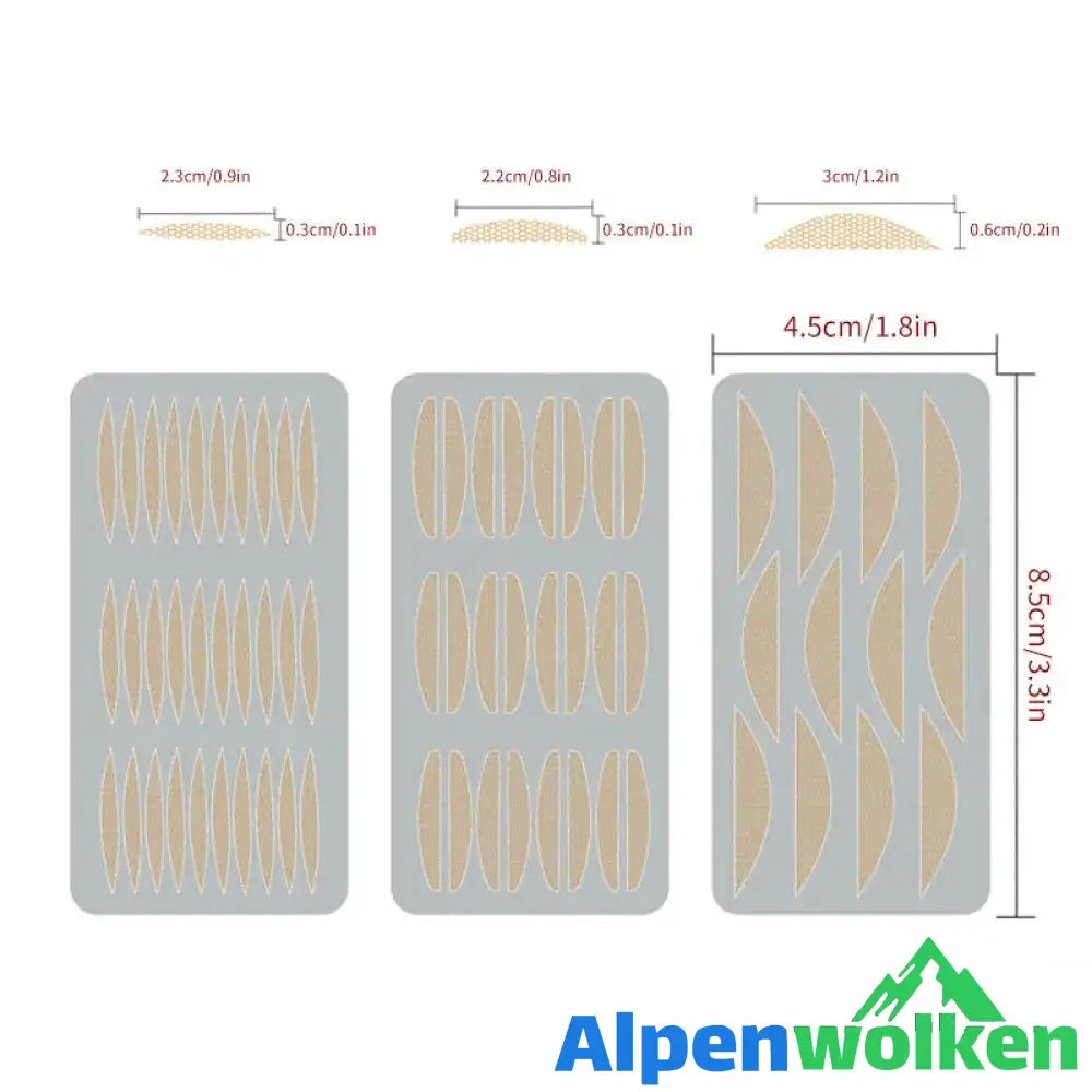 Alpenwolken - Augenlid Schlupflider Stripes Schlupflid Doppelaugenlider