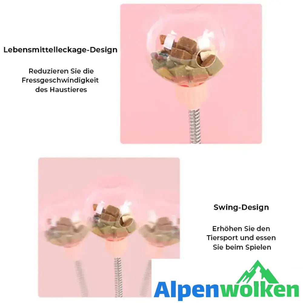 Alpenwolken - Auslaufender Leckerbissen-Ball Haustier-Futterautomat Spielzeug