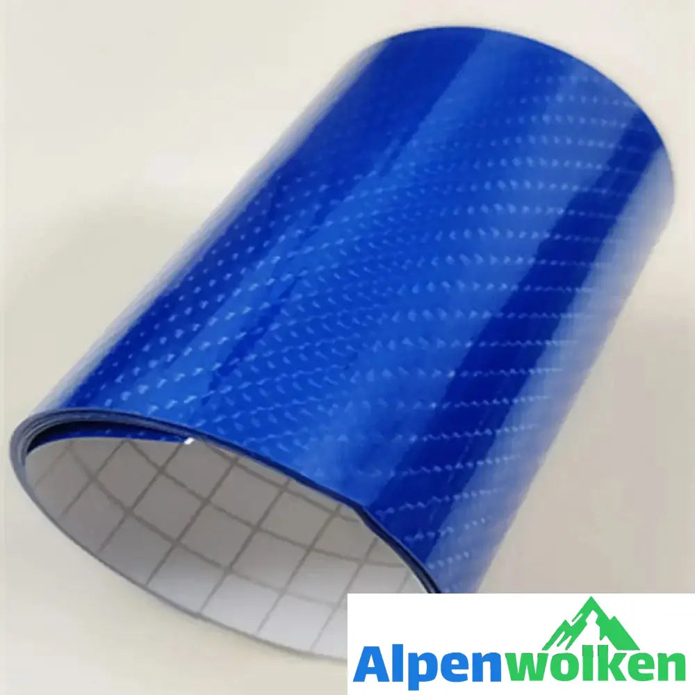 Alpenwolken - Auto-Carbonfaserfolie(30*152cm) 6D Kohlefaser blau