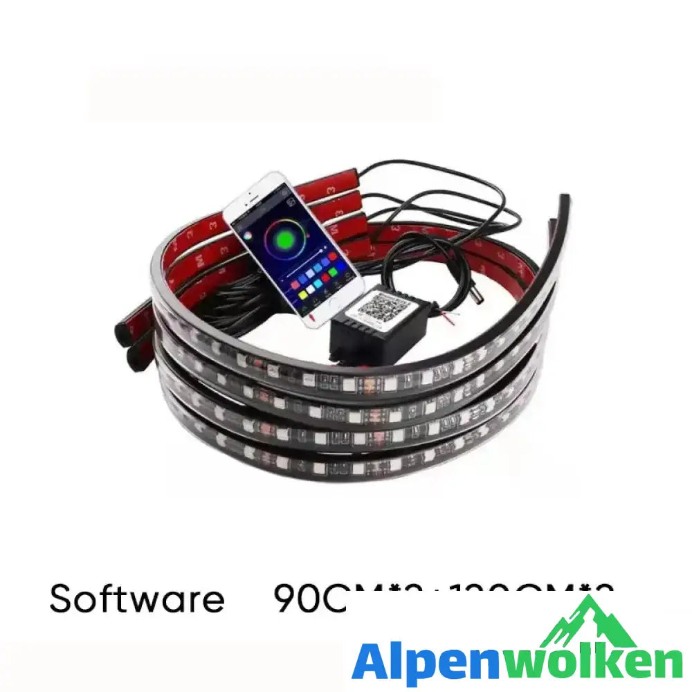 Alpenwolken - Auto-Chassis-Fernbedienung bunte Umgebungslichter Software 90*2+120*2