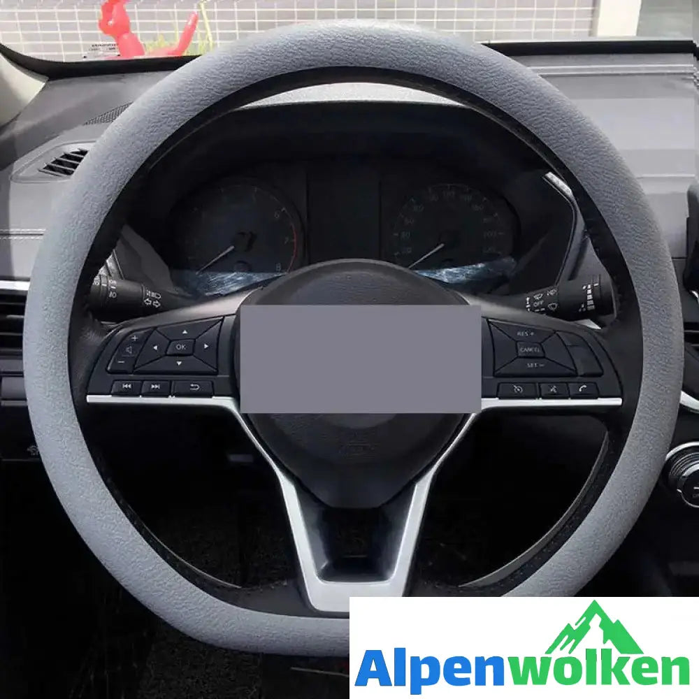 Alpenwolken - Auto-Silikon-Lenkradabdeckung Grau