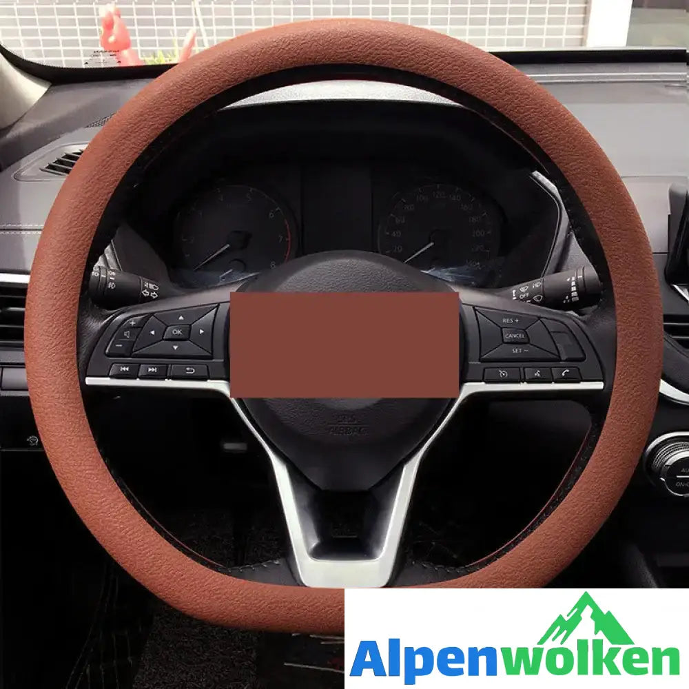 Alpenwolken - Auto-Silikon-Lenkradabdeckung Kaffee