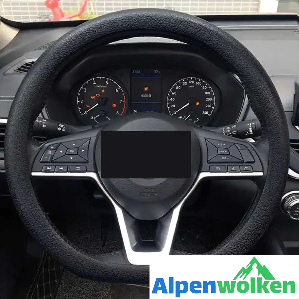 Alpenwolken - Auto-Silikon-Lenkradabdeckung Schwarz