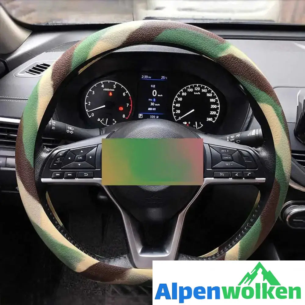 Alpenwolken - Auto-Silikon-Lenkradabdeckung Tarnung