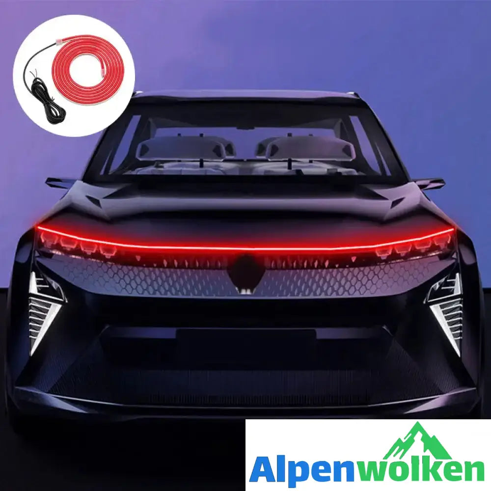 Alpenwolken - Auto tagfahrlicht Rot