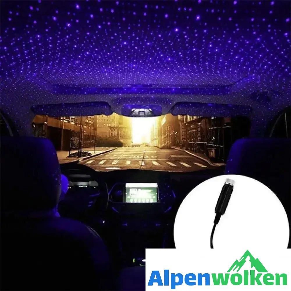 Alpenwolken - Auto und Hausdecke Romantisches USB-Nachtlicht