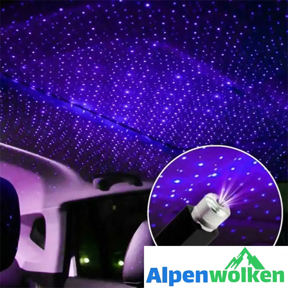 Alpenwolken - Auto und Hausdecke Romantisches USB-Nachtlicht