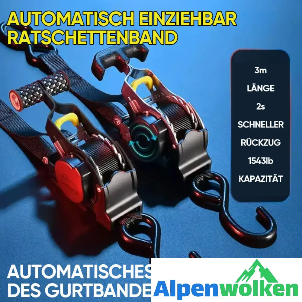 Alpenwolken - Automatisch einziehbarer Ratschengurt