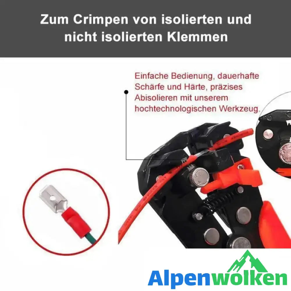 Alpenwolken - Automatische Abisolierzange mit Stellschraube