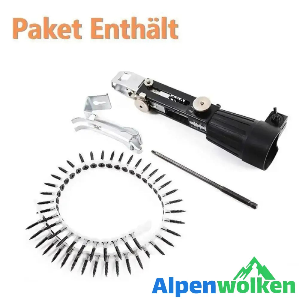 Alpenwolken - Automatische Schraubenkette Nail Gun Adapter für Bohrmaschine