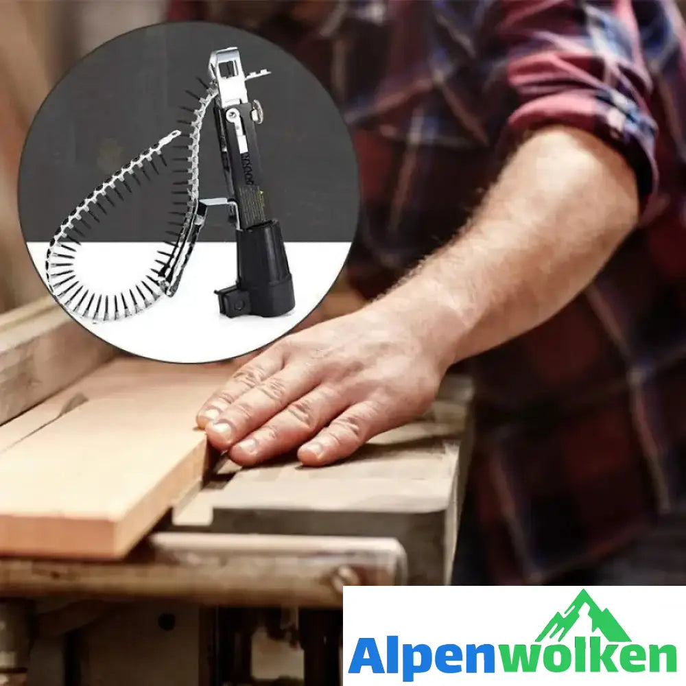 Alpenwolken - Automatische Schraubenkette Nail Gun Adapter für Bohrmaschine