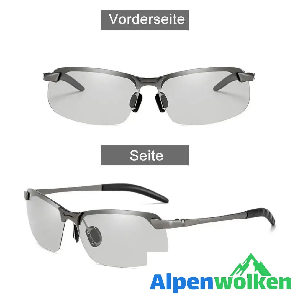 Alpenwolken - Automatische Verfärbung Polarisierende Brille Dunkelgrau