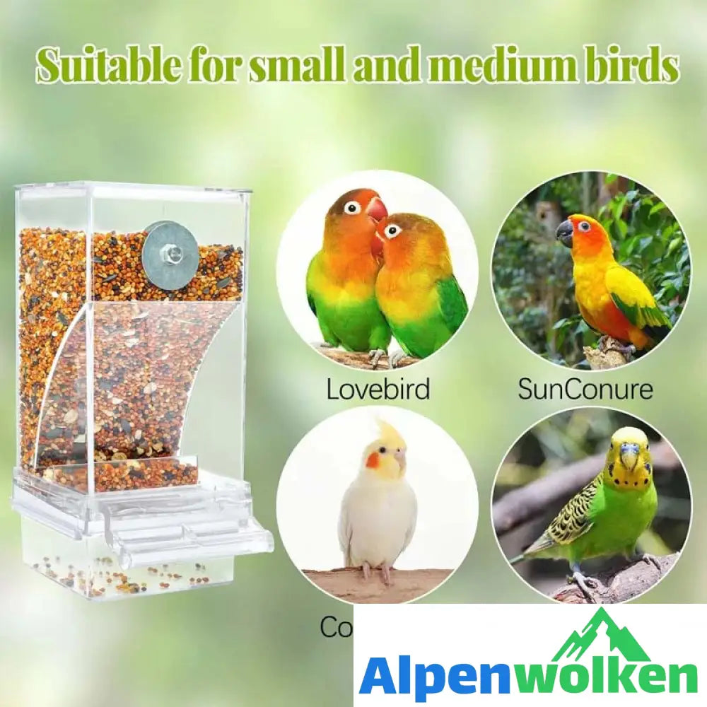 Alpenwolken - Automatischer, auslaufsicherer Vogelfutterspender