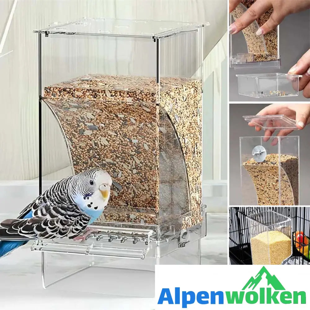 Alpenwolken - Automatischer, auslaufsicherer Vogelfutterspender