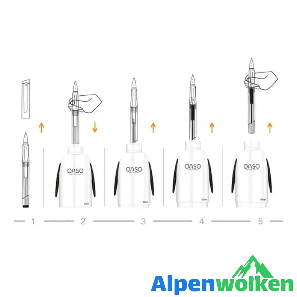 Alpenwolken - Automatischer Tintenstift Füllfederhalter