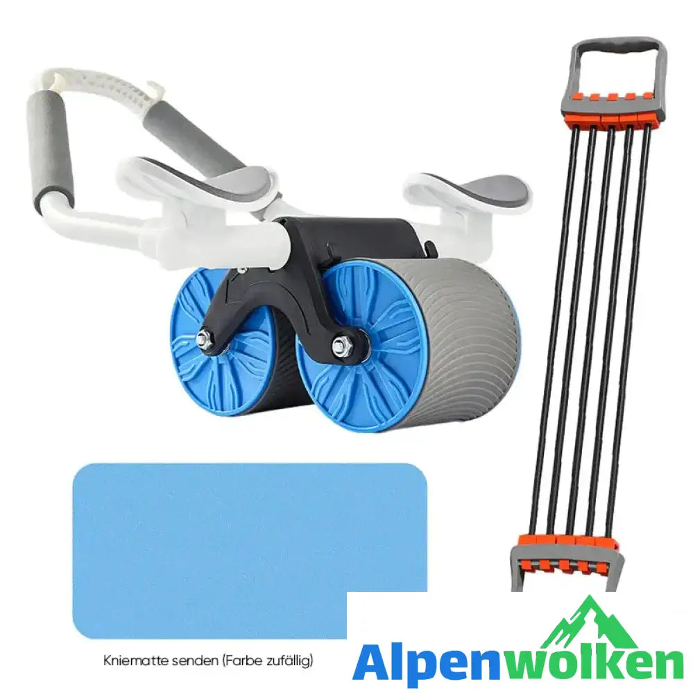 Alpenwolken - Automatisches Rückprall-Bauchrad Blau + Brustexpander