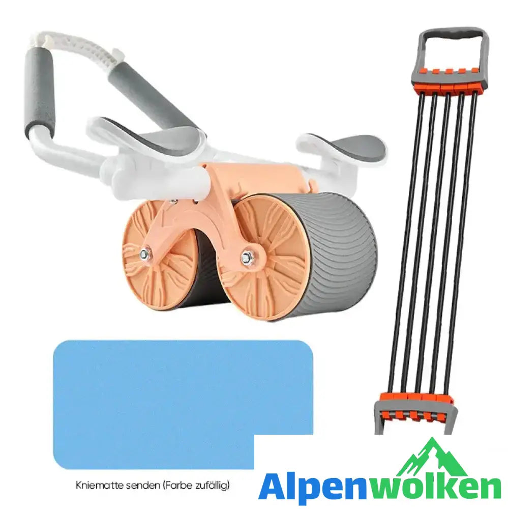 Alpenwolken - Automatisches Rückprall-Bauchrad Orange + Brustexpander