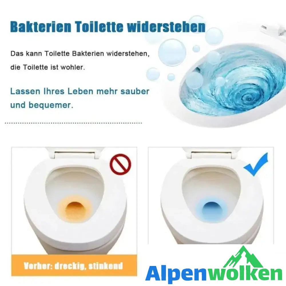 Alpenwolken - Automatisches Toilette Reinigungsstück, 6 PCS