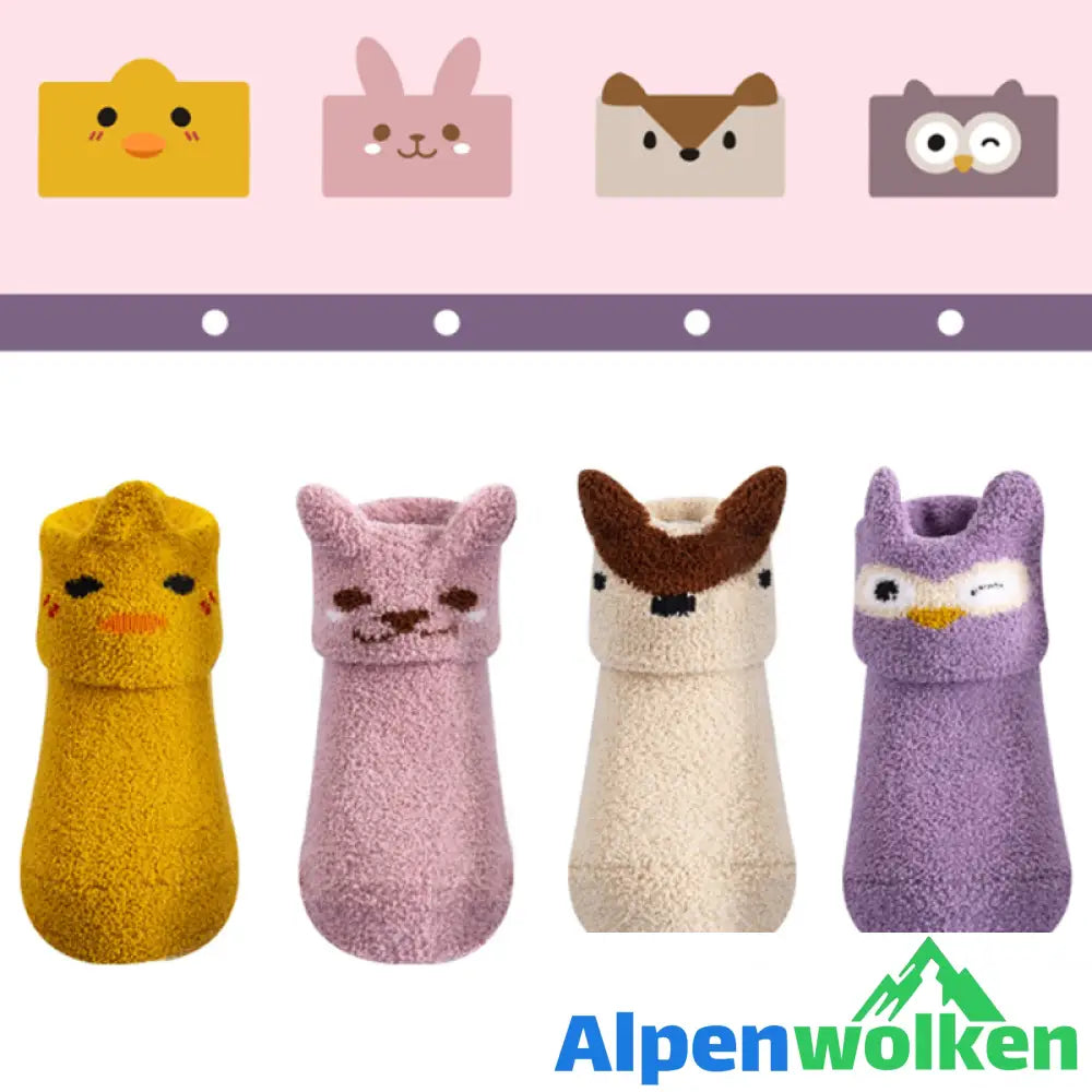 Alpenwolken - Baby Anti-Rutsch Bodensocken