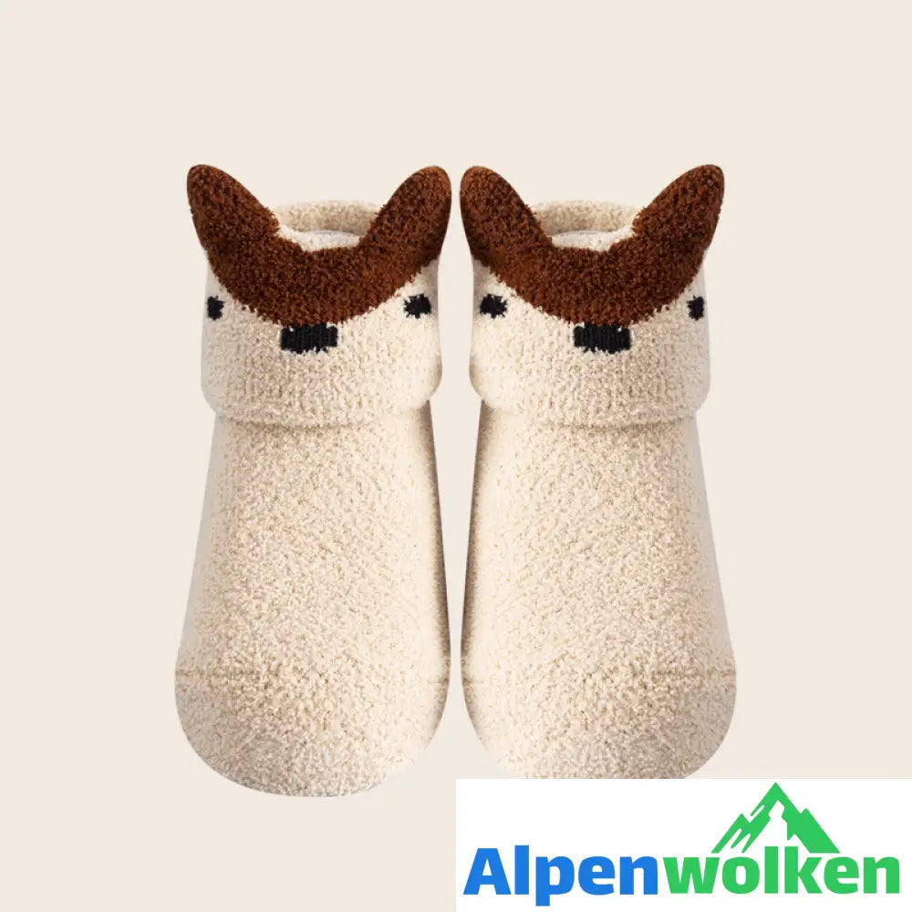 Alpenwolken - Baby Anti-Rutsch Bodensocken