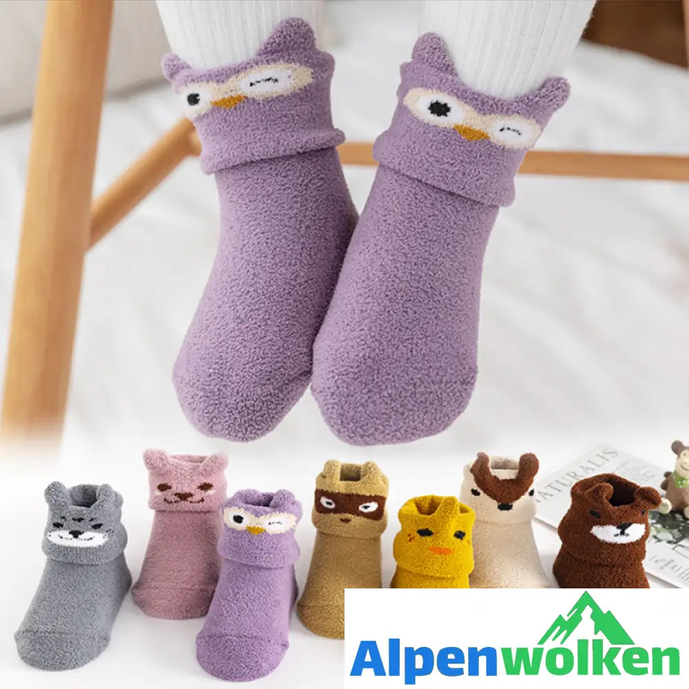 Alpenwolken - Baby Anti-Rutsch Bodensocken