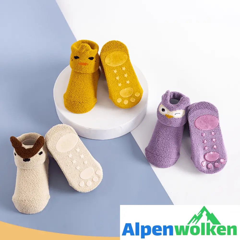 Alpenwolken - Baby Anti-Rutsch Bodensocken