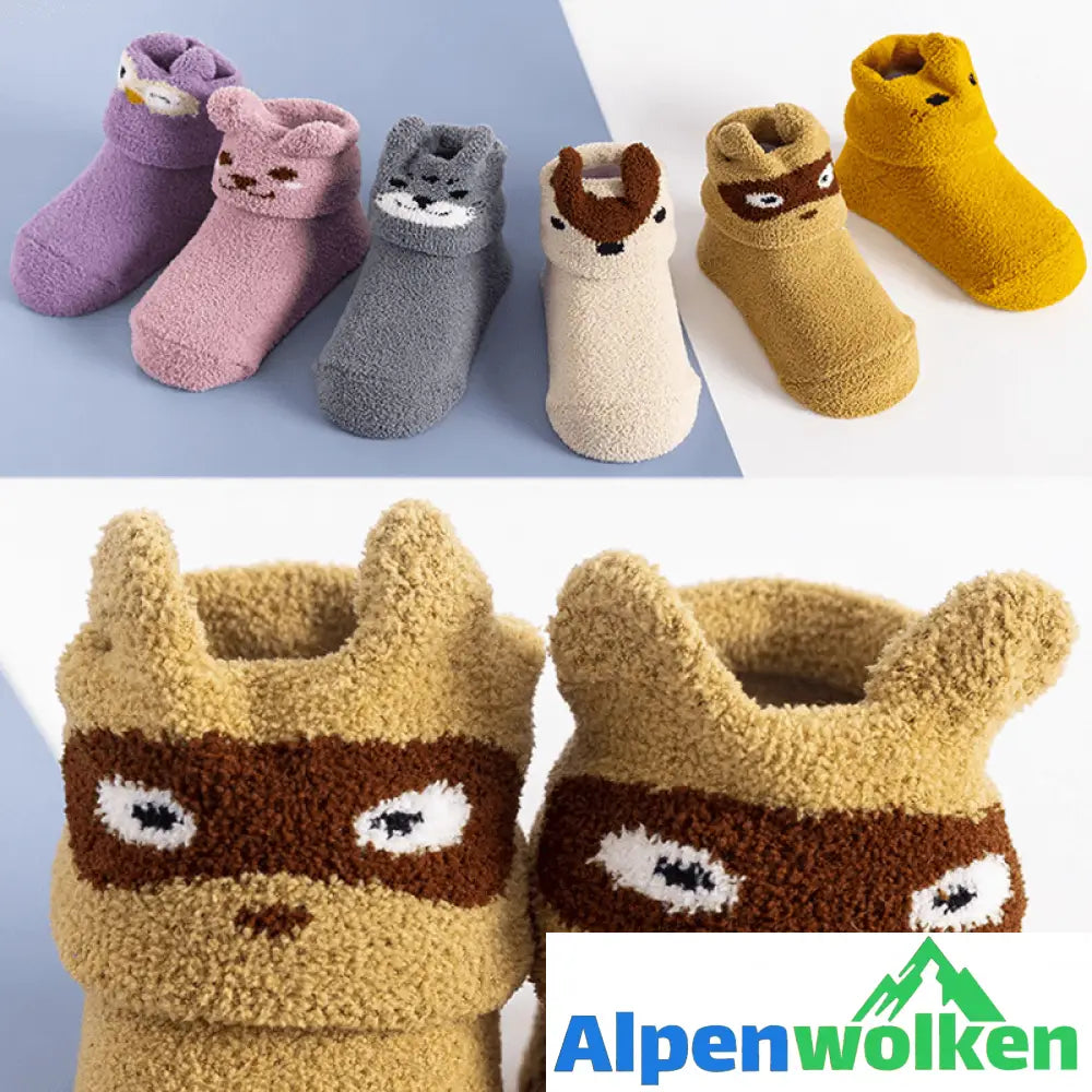 Alpenwolken - Baby Anti-Rutsch Bodensocken