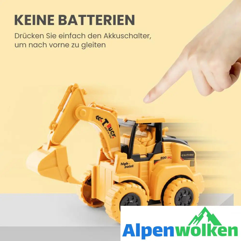 Alpenwolken - Baby Presse Baufahrzeug Spielzeug