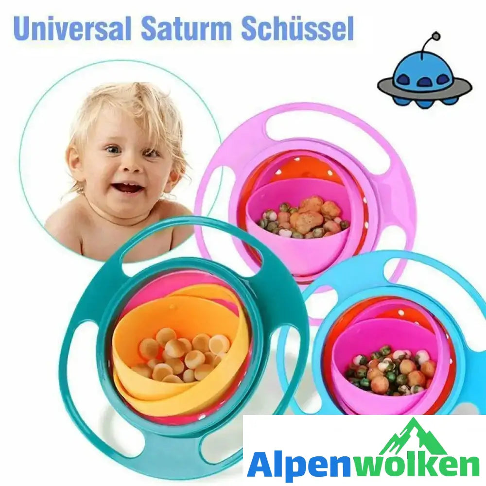 Alpenwolken - Baby Universal "UFO" Schüssel (3 Farben)